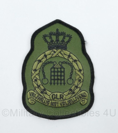 KLU Koninklijke Luchtmacht GLR Groep Luchtmacht Reserve Vrijwillig Niet Vrijblijvend embleem klittenband  - 11,5 x 8 cm - origineel