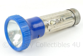 Russische lamp jaren 70 - chroom met blauw - lengte 17,5 cm. -  origineel