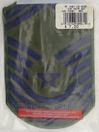 USAF US Airforce Vanguard en AAFES RANK patches - in verpakking - 10 cm. breed - 1 paar - origineel