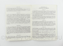KL Nederlandse leger VS 27-3103 Voorschrift Reglement Betreffende de Krijgsmacht 1974 - origineel