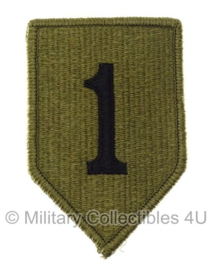 US Army OCP SSI patch - 1st Infantry Division - Big Red One - met klittenband - 10 x 6 cm - voor multicamo uniform - origineel