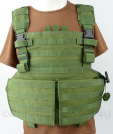 KMARNS Korps Mariniers en Defensie MOLLE Plate Carrier Profile Equipment - met ombouwset naar Chestrig - licht gedragen - origineel