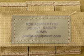 KL KMARNS Profile Equipment Raider Admin pouch coyote - 17 x 17 x 3 cm - nieuw - origineel