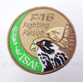 KLu Koninklijke Luchtmacht F-16 "Fighting Falcon" ISAF -  met klittenband - diameter 10 cm