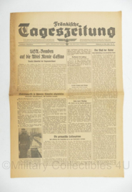 WO2 Duitse krant Frankische Tageszeitung nr. 39 16 februari 1944 - 47 x 32 cm - origineel