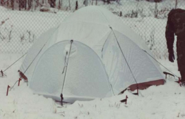 US Army RAIN Flysheet WHITE van 3 persoons Eureka LEWS Tent -  origineel
