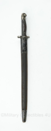 Britse leger 1907 Enfield bajonet met lederen schede - 56,5 cm lang - origineel