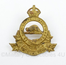 WW2 Canadian cap badge RCAPC Royal Canadian Army Pay Corps - Kings Crown - 4,5 x 4,5 cm - cm -origineel