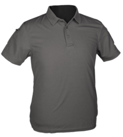 Tactical Quick Dry Poloshirt korte mouw - met klittenband op de mouwen - WOLF GREY - nieuw gemaakt