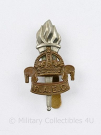 WW2 British cap badge RAEC Royal Army Educational Corps Kings Crown - 4,5 x 2,5 cm - origineel