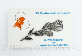 Uit Dankbaarheid en respect aandenken voor de familie van Veteranen door de Commandant der Landstrijdkrachten - origineel