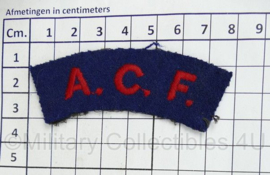 British Army shoulder title ENKEL ACF Army Cadet Force - 8 x 3 cm - origineel