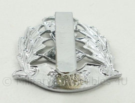 Schotse politie pet insigne met verticale pin Semper Vigilo - 4½ x 3½ cm - origineel