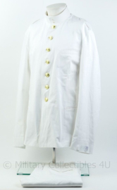KM Koninklijke Marine witte tropen uniform jas met opstaande kraag en broek Toetoep - Zeldzaam - maat 56,5 jasje (=XL) en 55 3/4 broek -  origineel