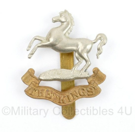 WO2 Britse cap badge Kings Regiment Liverpool - 5 x 4 cm -  origineel