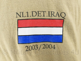 Zeldzaam shirt NL1 DET IRAQ 2003 / 2004 uitzending Irak - maat XL - nieuw - origineel