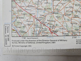 Britse leger BAOR Road Map Duitsland en Nederland 1 : 500 000- 149 x 102 cm - origineel