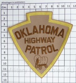 Amerikaanse Politie embleem American Oklahoma Highway Patrol patch - 12 x 11,5 cm - origineel
