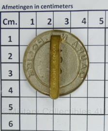 Nigeriaanse Police DAURA N.A. Police Cap badge - maker J.R. Gaunt London - diameter 4 cm - origineel