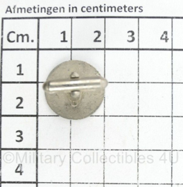 Belgische Politie 1 enkele manchetknoop - diameter 2 cm - origineel