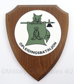 KL Landmacht wandbord Opleidingsbataljon Militaire Academie - afmeting 14 x 18,5 cm - origineel
