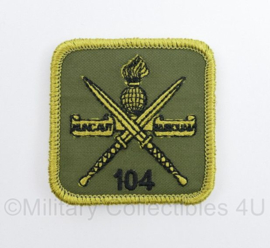 KCT Korps Commandotroepen 104 Commandotroepencompagnie borstembleem - met klittenband - 5,5 x 5,5 cm