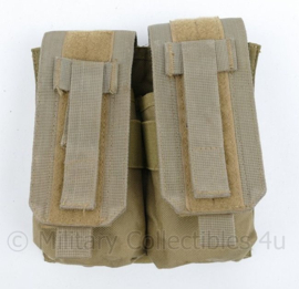 Defensie Molle coyote double magazin pouch M4 C7 C8 Diemaco - merk Templar Assault Systems - 18 x 4 x 20 cm - nieuwstaat - origineel