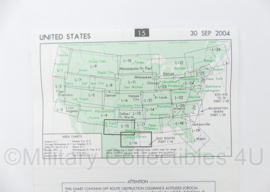 United States Flight Information IFR Enroute Low Altitude Map L15 L16 Houston El Paso 2004 - 25 x 13 cm - origineel