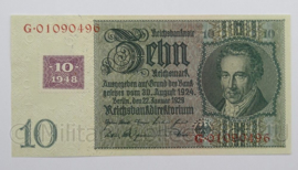 WO2 Duits 1937 Rentenbankschein - 10 Rentemark - origineel