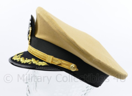 USN US Navy Officer Summer visor cap khaki - maat 57 tm. 60