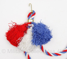 Paradekoord Nederlands rood/wit/blauw