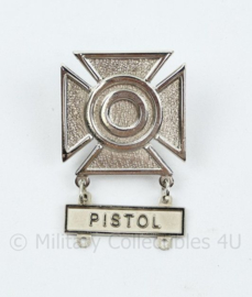 US Army Marksman badge Pistol - 4,5 x 3,5 cm - origineel