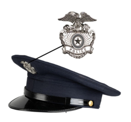 US Police model Visor Cap met insigne Politie pet - meerdere maten