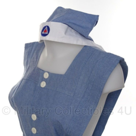 Nurse Aide Service Uniform with cap verpleegster uniform - maat Medium t/m XXL