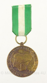 Nigerian Service Medal medaille 1966-1970 - 8,5 x 3,5 cm - origineel
