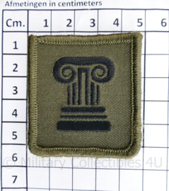 KL borst eenheid embleem met klittenband Commando Dienstencentra  -  5 x 5 cm - origineel