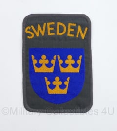 Sweden Zweedse leger embleem - 9,5 x 6,5 cm - origineel