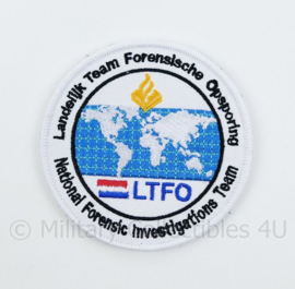 LTFO Landelijk Team Forensische Opsporing embleem - met klittenband - diameter 9 cm
