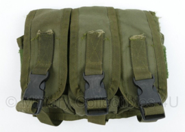 Defensie triple magazin pouch groen MOLLE M4 C7 C8   - origineel