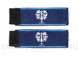 Belgische Gemeentepolitie Hoofdinspecteur rang bandjes voor om epauletten paar - mayonaises van de Service Dress - 10 x 3 cm - origineel