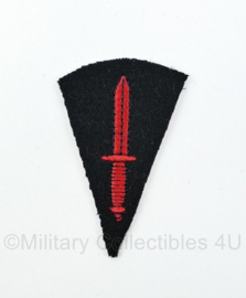 WO2 Britse British Royal Marine Commando Brigade Dagger patch embleem - black base - 4,5 x 7 cm