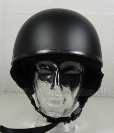 Vintage brommer helm Pothelm - zwart