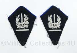 Belgische Gemeentepolitie Adjunct Commissaris kraagspiegels - 10 x 7 cm - origineel