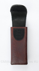 Nederlandse leger Victorinox multitool koppeltas - bruin leder - 12 x 5 cm - origineel