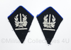 Belgische Gemeentepolitie Adjunct Commissaris kraagspiegels - 10,5 x 7 cm - origineel