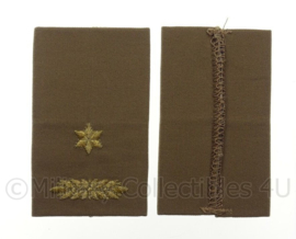 KL Nederlandse leger Stratotex Officiers schouderstukken - alleen nog Adjudant Vaandrig - origineel