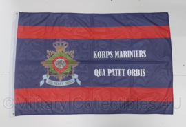 KMARNS Korps Mariniers Qua Patet Orbis vlag - 150 x 100 cm - gebruikt - origineel