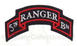 WO2 US 5th Ranger Batallion patch - afmeting 9 x 5 cm - replica