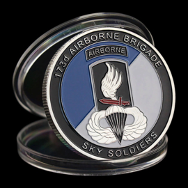 US Army 173d Airborne Brigade coin - Sky Soldiers - 40 mm diameter