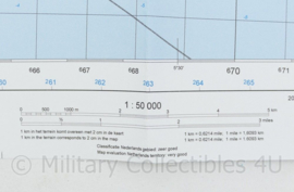 Defensie stafkaart 15 Stavoren M733 - schaal 1 : 50.000 -57 x 83 cm - origineel